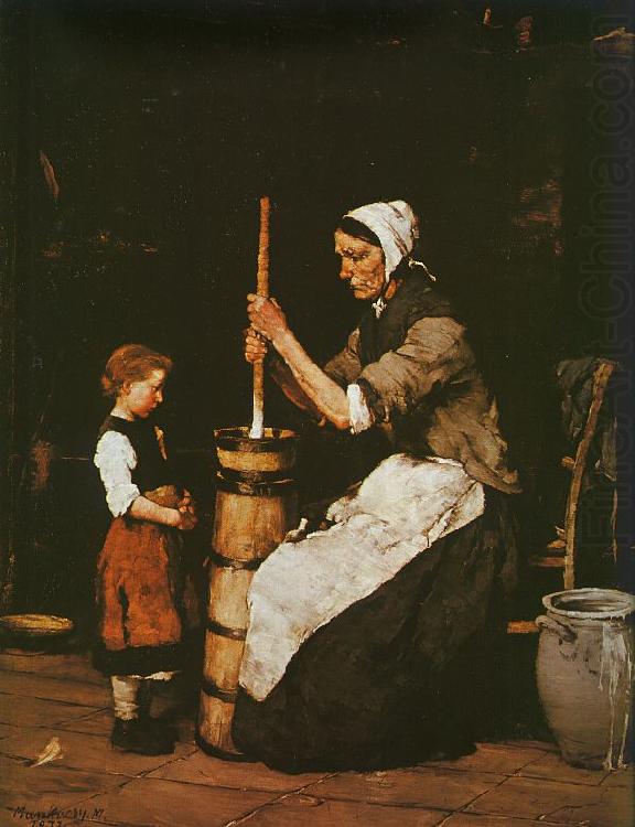 Mihaly Munkacsy Woman Churning china oil painting image